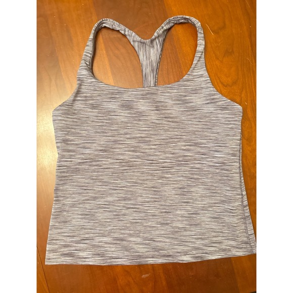 Athleta Tops - Athleta tank XL built in bra race back t-back grayish purple stripe